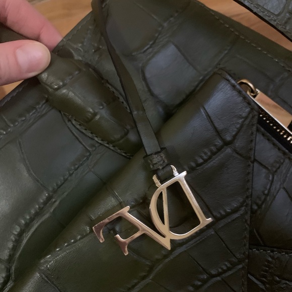 Diane von Furstenberg Green Leather Bag - Picture 4 of 8